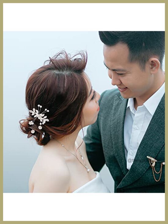 41-Piece Rhinestone Pearl Hair Pins & Combs Set Wedding Bridal Accessories main image 5